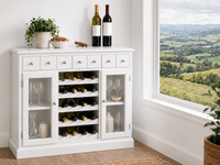 PARIS (AUSSIE MADE) 2 DOOR / 7 DRAWER WINE CABINET COLLECTION - ASSORTED COLOURS - STARTING FROM $1499