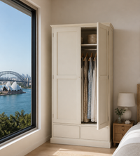 PINEHURST (AUSSIE MADE) 2 DOOR / 2 DRAWER WARDROBE COLLECTION - ASSORTED COLOURS - STARTING FROM $999