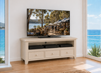 PINELANDS (AUSSIE MADE) 3 DRAWER LOWLINE TV ENTERTAINMENT UNIT COLLECTION - ASSORTED COLOURS - STARTING FROM $1199