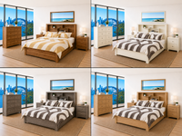 PORTON (AUSSIE MADE) BOOKEND BEDROOM COLLECTION - ASSORTED COLOURS - STARTING FROM $1299