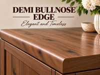 SOLID TIMBER SEMI BULLNOSE PROFILED TOP - ASSORTED COLOURS