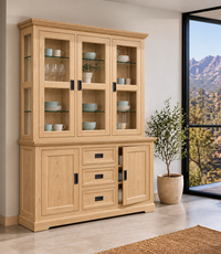 PROVIDORE (AUSSIE MADE) 5 DOOR / 3 DRAWER BUFFET & HUTCH (DRESSER) / DISPLAY UNIT COLLECTION - ASSORTED COLOURS - STARTING FROM $2499