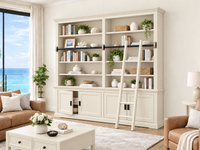PROVIDORE (AUSSIE MADE) DOUBLE HIGHLINE 4 DOOR BOOKCASE COLLECTION - ASSORTED COLOURS - STARTING FROM $1499