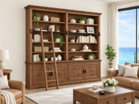 PROVIDORE (AUSSIE MADE) DOUBLE HIGHLINE 4 DOOR BOOKCASE COLLECTION - ASSORTED COLOURS - STARTING FROM $1499