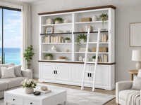 PROVIDORE (AUSSIE MADE) DOUBLE HIGHLINE 4 DOOR BOOKCASE COLLECTION - ASSORTED COLOURS - STARTING FROM $1499
