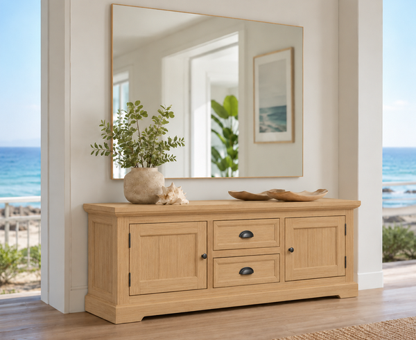 BANKSIDE (AUSSIE MADE) 2 DOOR / 2 DRAWER LOWLINE TV ENTERTAINMENT UNIT COLLECTION - ASSORTED COLOURS - STARTING FROM $1199