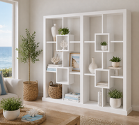 PUNCHO (AUSSIE MADE) DOUBLE HIGHLINE ROOM DIVIDER + 4 BOX IN THE MIDDLE (2 SECTION - PIGEON PAIRED) COLLECTION - ASSORTED COLOURS - STARTING FROM $1799
