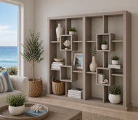 PUNCHO (AUSSIE MADE) DOUBLE HIGHLINE ROOM DIVIDER + 4 BOX IN THE MIDDLE (2 SECTION - PIGEON PAIRED) COLLECTION - ASSORTED COLOURS - STARTING FROM $1799