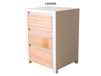 QUINN (AUSSIE MADE) BEDSIDE TABLE COLLECTION - ASSORTED STAINED / PAINTED COLOURS - STARTING FROM $599