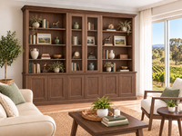QUEENBEE (AUSSIE MADE) TRIPLE HIGHLINE 8 DOOR BOOKCASE PIGEON PAIRED COLLECTION - ASSORTED COLOURS - STARTING FROM $3999