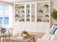 QUEENBEE (AUSSIE MADE) TRIPLE HIGHLINE 8 DOOR BOOKCASE PIGEON PAIRED COLLECTION - ASSORTED COLOURS - STARTING FROM $3999