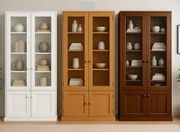 RETRO (AUSSIE MADE) HIGHLINE 4 DOOR LIBRARY UNIT COLLECTION - ASSORTED COLOURS - STARTING FROM $1199