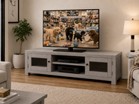 RETRO (AUSSIE MADE) 2 DOOR LOWLINE TV ENTERTAINMENT UNIT COLLECTION - ASSORTED COLOURS - STARTING FROM $1199