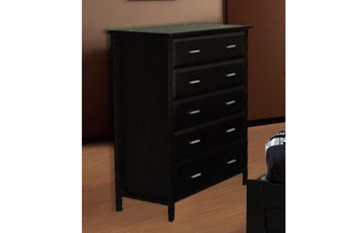 ROBI (AUSSIE MADE) 5 DRAWER TALLBOY - ASSORTED STAINED COLOURS