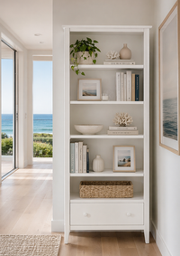 ROBINHOOD (AUSSIE MADE) HIGHLINE BOOKCASE WITH 1 DRAWER COLLECTION - ASSORTED COLOURS - STARTING FROM $1299