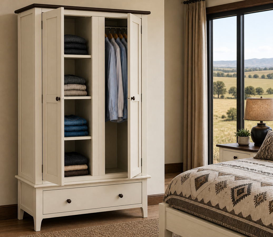 ROBINHOOD (AUSSIE MADE) 2 DOOR / 1 DRAWER WARDROBE COLLECTION - ASSORTED COLOURS - STARTING FROM $1699