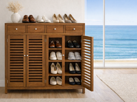 ROYAL (AUSSIE MADE) 4 DOOR / 4 DRAWER SHOE CABINET COLLECTION - ASSORTED COLOURS - STARTING FROM $999