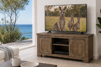 RUSTIC (AUSSIE MADE) 2 DOOR TV UNIT COLLECTION - ASSORTED COLOURS - STARTING FROM $1499