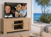 RUSTIC (AUSSIE MADE) 2 DOOR TV UNIT COLLECTION - ASSORTED COLOURS - STARTING FROM $1499