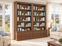 SALVATION (AUSSIE MADE) DOUBLE HIGHLINE 8 DRAWER BOOKCASE COMBO COLLECTION - ASSORTED COLOURS - STARTING FROM $3249