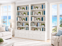 SALVATION (AUSSIE MADE) DOUBLE HIGHLINE 8 DRAWER BOOKCASE COMBO COLLECTION - ASSORTED COLOURS - STARTING FROM $3249