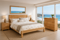 SAVILLE (AUSSIE MADE) BEDROOM COLLECTION - ASSORTED COLOURS - STARTING FROM $799