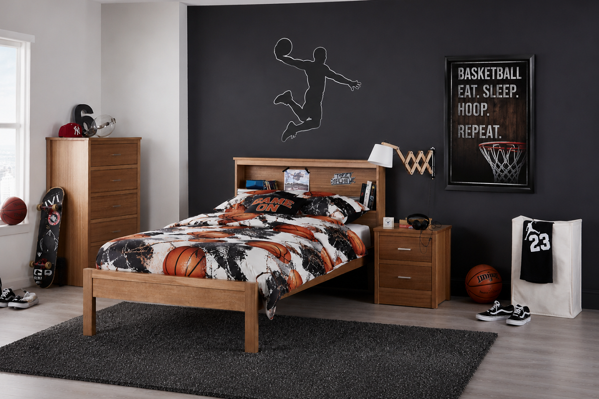 SCHOLASTIC (AUSSIE MADE) BOOKEND BEDROOM COLLECTION - ASSORTED COLOURS - STARTING FROM $899