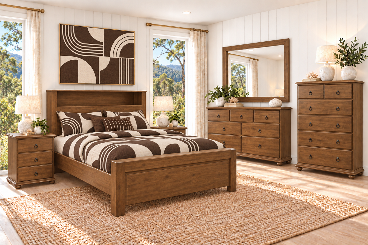 SIDNEY (AUSSIE MADE) BOOKEND BEDROOM COLLECTION - ASSORTED COLOURS - STARTING FROM $999