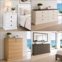 SIERRA (AUSSIE MADE) CHEST OF DRAWERS COLLECTION  - ASSORTED COLOURS - STARTING FROM $399