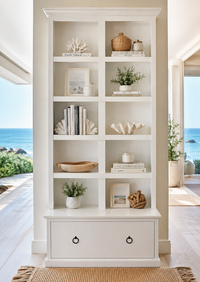 SINGLETON (AUSSIE MADE) HIGHLINE BOOKCASE COMBO + 1 SMOOTH DRAWER COLLECTION  - ASSORTED COLOURS - STARTING FROM $899