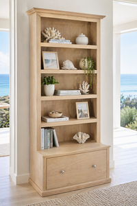 SINGLETON (AUSSIE MADE) HIGHLINE BOOKCASE COMBO + 1 SMOOTH DRAWER COLLECTION  - ASSORTED COLOURS - STARTING FROM $899
