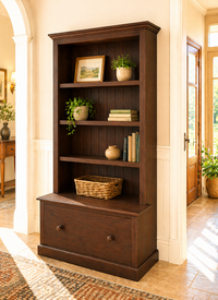SINGLETON (AUSSIE MADE) HIGHLINE BOOKCASE COMBO + 1 SMOOTH DRAWER COLLECTION  - ASSORTED COLOURS - STARTING FROM $899