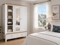 SPENCER (AUSSIE MADE) 3 DOOR / 2 DRAWER MIRROR WARDROBE COLLECTION - ASSORTED COLOURS - STARTING FROM $2299