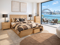 STANLEY (AUSSIE MADE) WITH FRONT STORAGE DRAWERS BEDROOM COLLECTION - ASSORTED COLOURS - STARTING FROM $1099