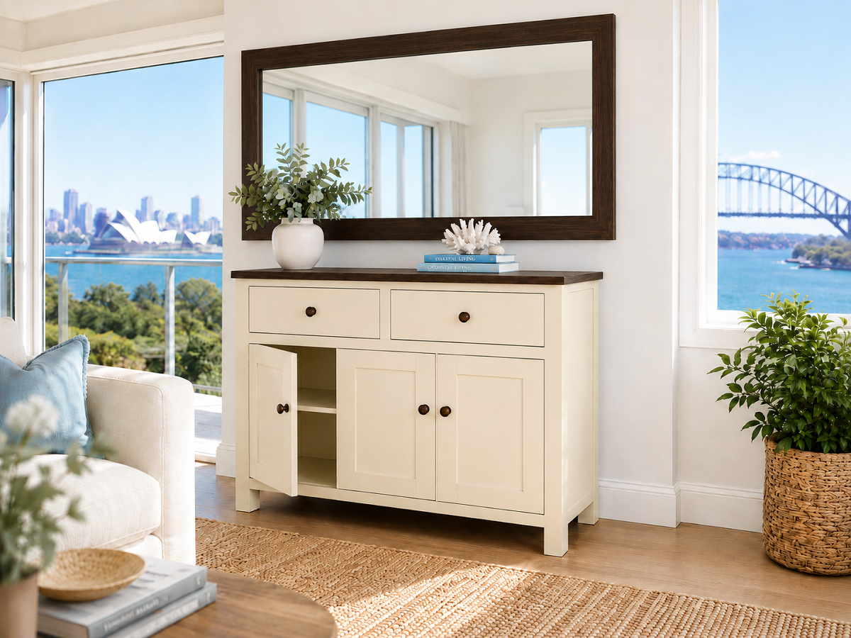 SUNNY (AUSSIE MADE) 3 DOOR / 2 DRAWER BUFFET COLLECTION - ASSORTED COLOURS - STARTING FROM $1199