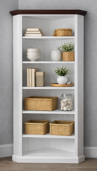SWAYDE (AUSSIE MADE) CORNER HIGHLINE BOOKCASE COLLECTION - ASSORTED COLOURS - STARTING FROM $899