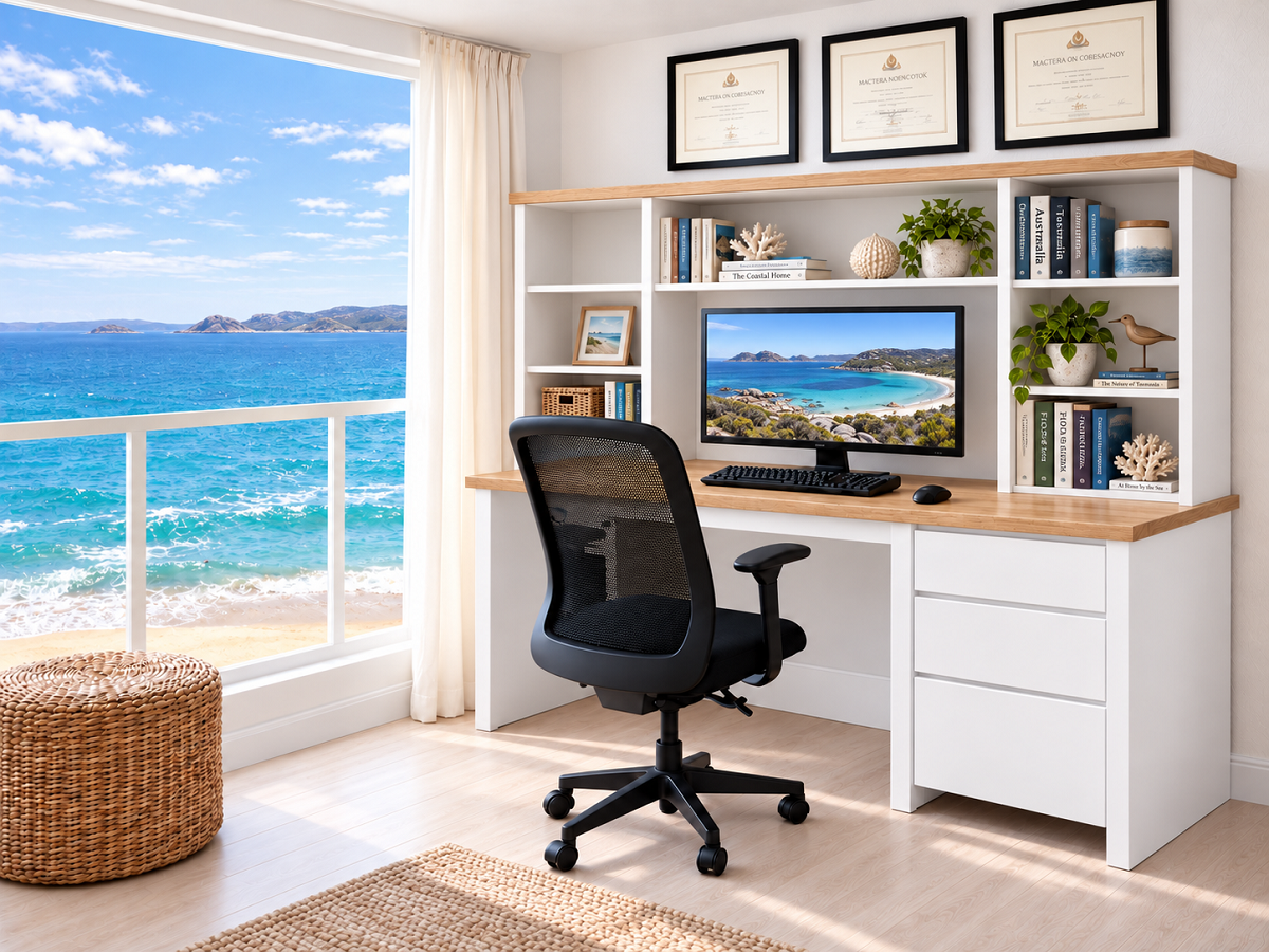 TANGARA (AUSSIE MADE) DESK AND HUTCH COLLECTION - ASSORTED COLOURS - STARTING FROM $1299