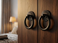 SINGLE POINT VINTAGE METAL RING HANDLES - ASSORTED COLOURS