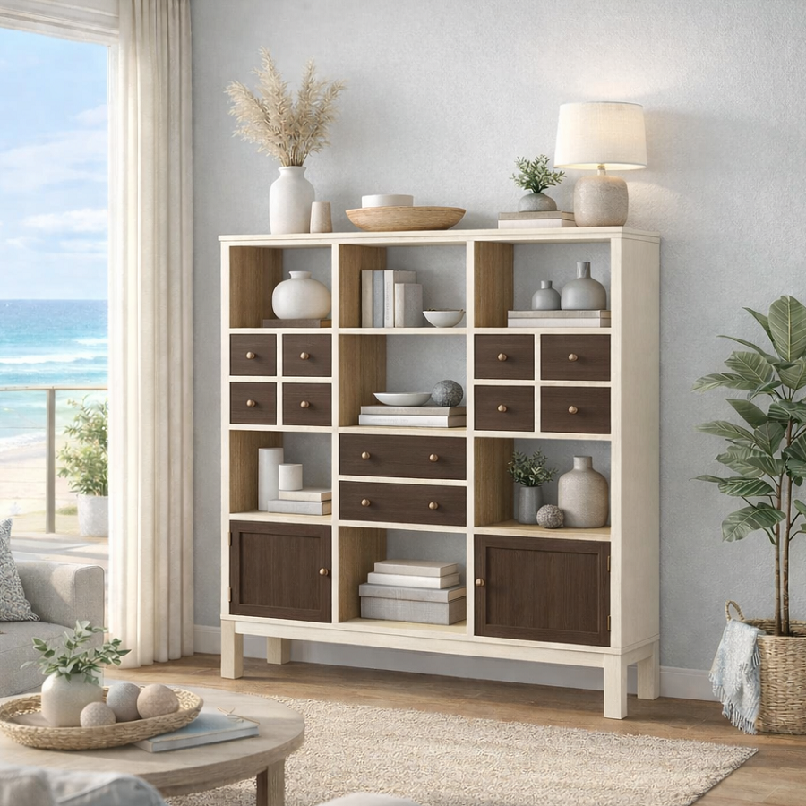 TICKLES (AUSSIE MADE) HIGHLINE 2 DOOR / 10 DRAWER ROOM DIVIDER COLLECTION - ASSORTED COLOURS
