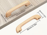 MATCHING TWIN POINT TIMBER HANDLES - ASSORTED COLOURS