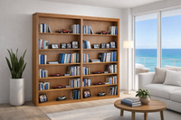 TINA (AUSSIE MADE) DOUBLE HIGHLINE PIGEON PAIRED BOOKCASE WITH GROOVE TOP COLLECTION - ASSORTED COLOURS - STARTING FROM $1999