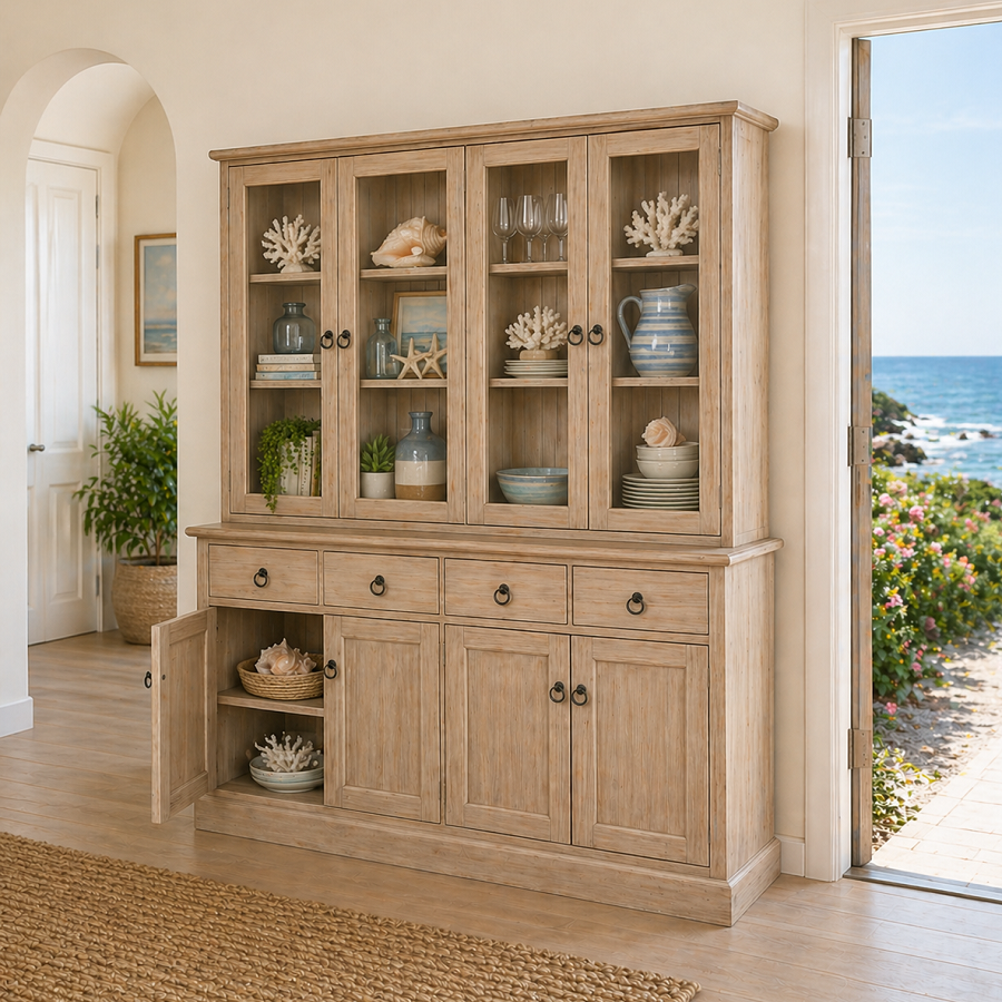 TOMMY (AUSSIE MADE) 8 DOOR / 4 DRAWER BUFFET & HUTCH (DRESSER) COLLECTION - ASSORTED COLOURS - STARTING FROM $2999