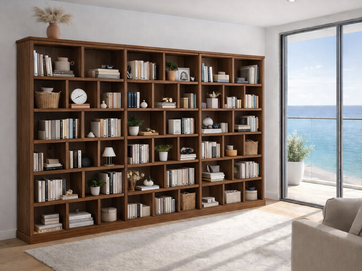URBAN (AUSSIE MADE) TRIPLE HIGHLINE CUBED BOOKCASE COLLECTION - ASSORTED COLOURS - STARTING FROM $1999