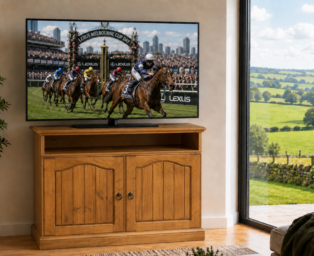 VANDA (AUSSIE MADE) 2 DOOR TV STAND COLLECTION - ASSORTED COLOURS - STARTING FROM $599