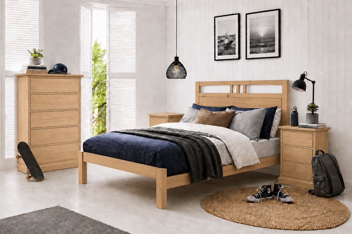WELLINGTON (AUSSIE MADE) BEDROOM COLLECTION - ASSORTED COLOURS - STARTING FROM $999