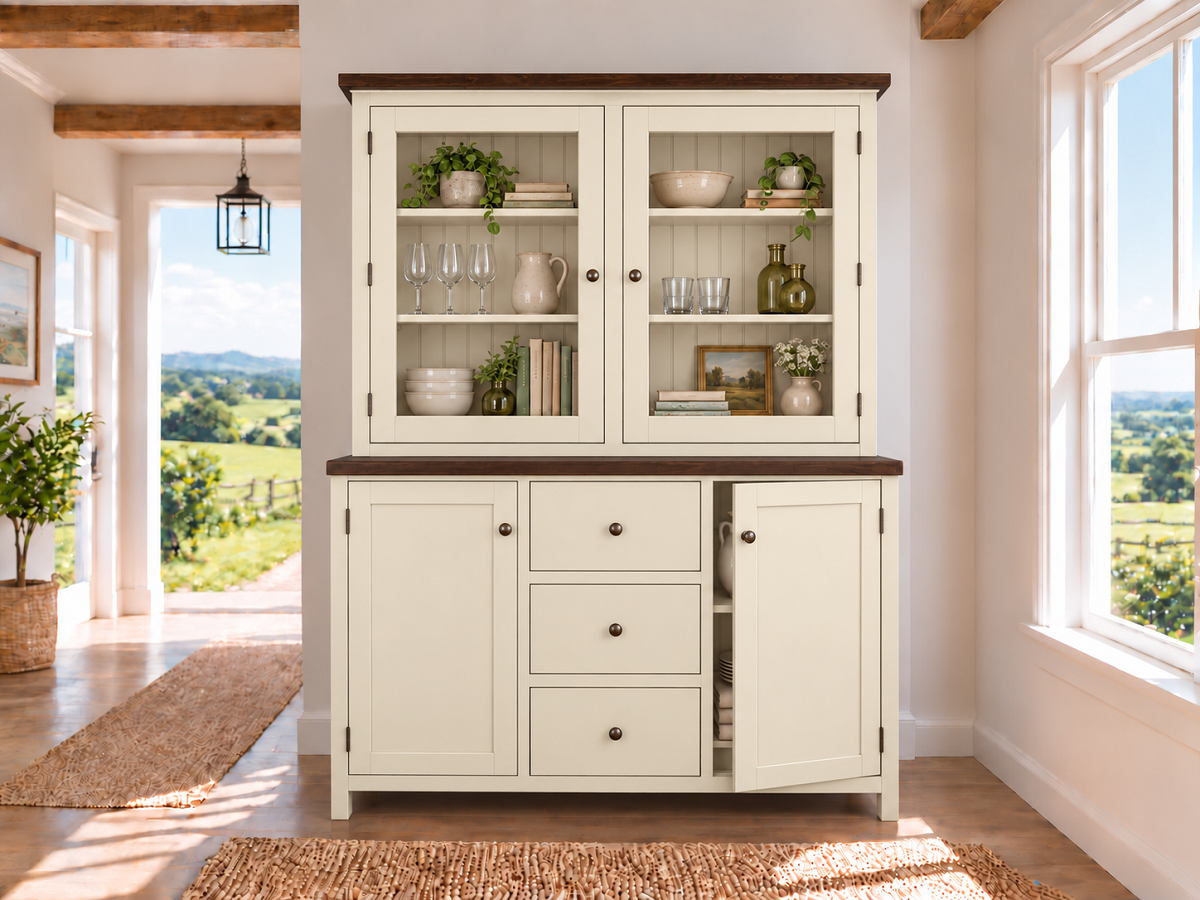 WESTGATE (AUSSIE MADE) 4 DOOR / 3 DRAWER BUFFET & HUTCH (DRESSER) COLLECTION - ASSORTED COLOURS - STARTING FROM $1799 (Copy)