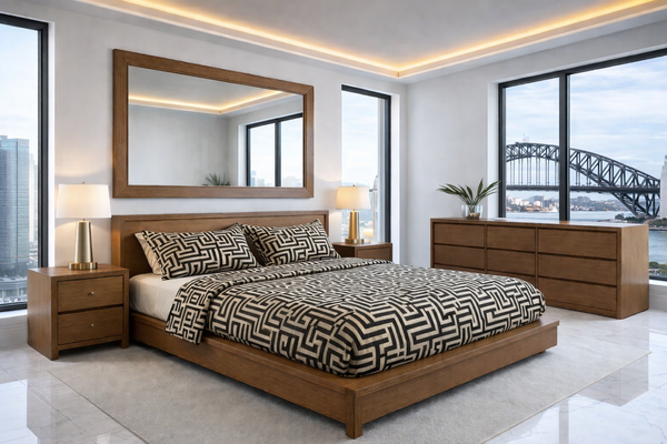 AVALON (AUSSIE MADE) TIMBER BEDROOM COLLECTION - ASSORTED COLOURS