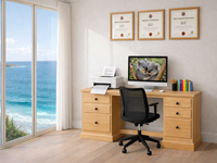 WOODBURY (AUSSIE MADE) DESK COLLECTION - ASSORTED COLOURS - STARTING FROM $999