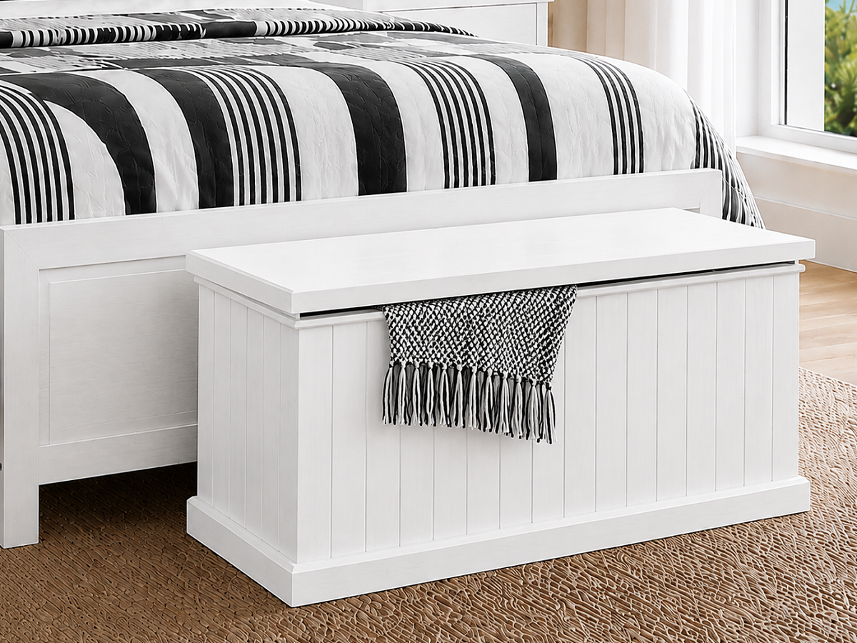 WOODY (AUSSIE MADE) LINED SIDES / SMOOTH TOP BLANKET BOX COLLECTION  - ASSORTED COLOURS - STARTING FROM $499