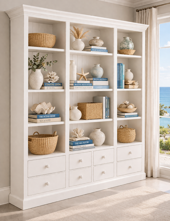 WYNBERG (AUSSIE MADE) HIGHLINE BOOKCASE 8 DRAWER PIGEON PAIRED COLLECTION - ASSORTED COLOURS - STARTING FROM $3499